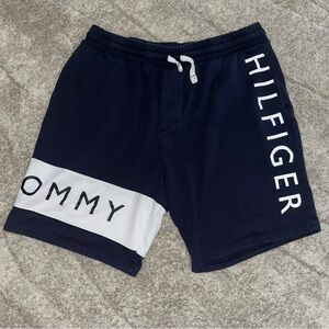 Tommy Hilfiger Navy Blue and White Shorts
